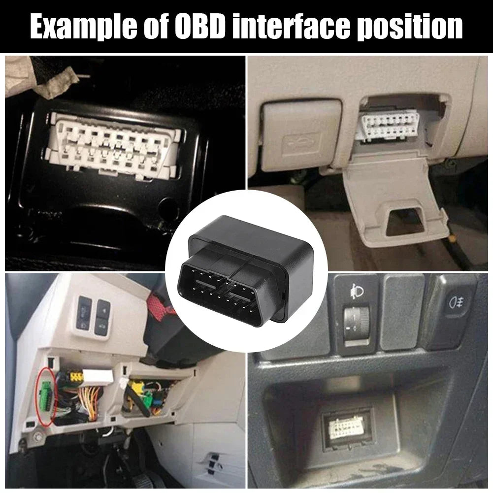 GPS Tracker OBD 2G/4G Car Anti-Theft Device with Geofence & Free App
