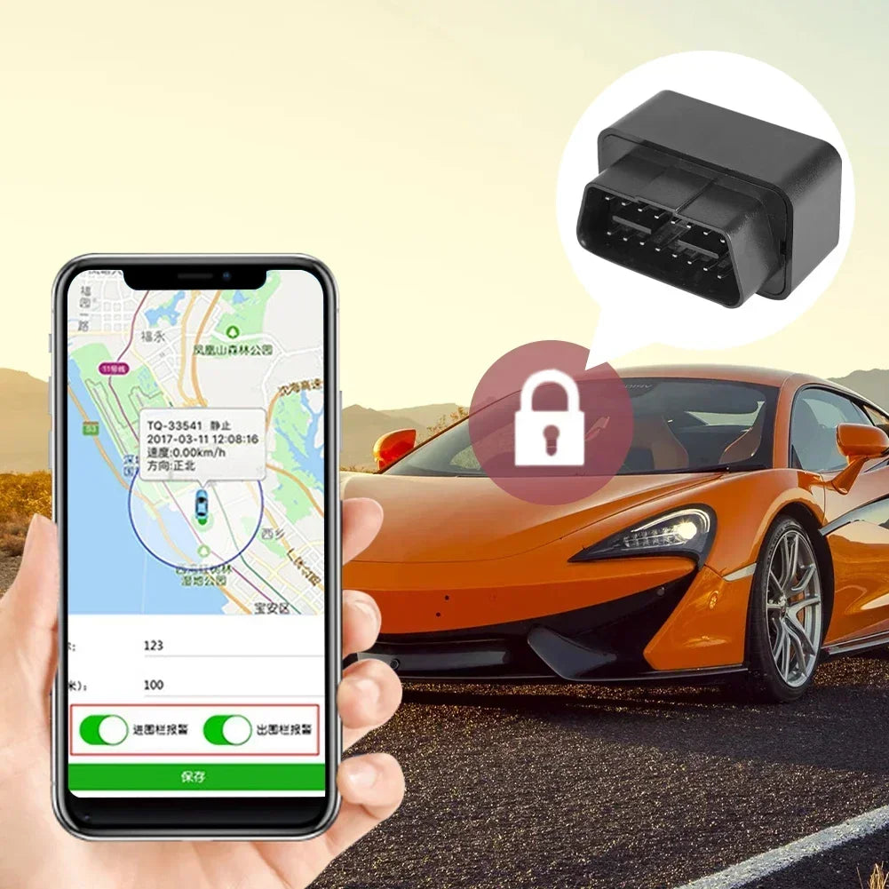 GPS Tracker OBD 2G/4G Car Anti-Theft Device with Geofence & Free App