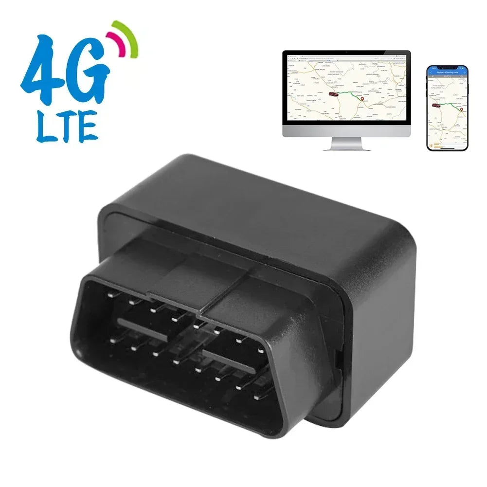 GPS Tracker OBD 2G/4G Car Anti-Theft Device with Geofence & Free App
