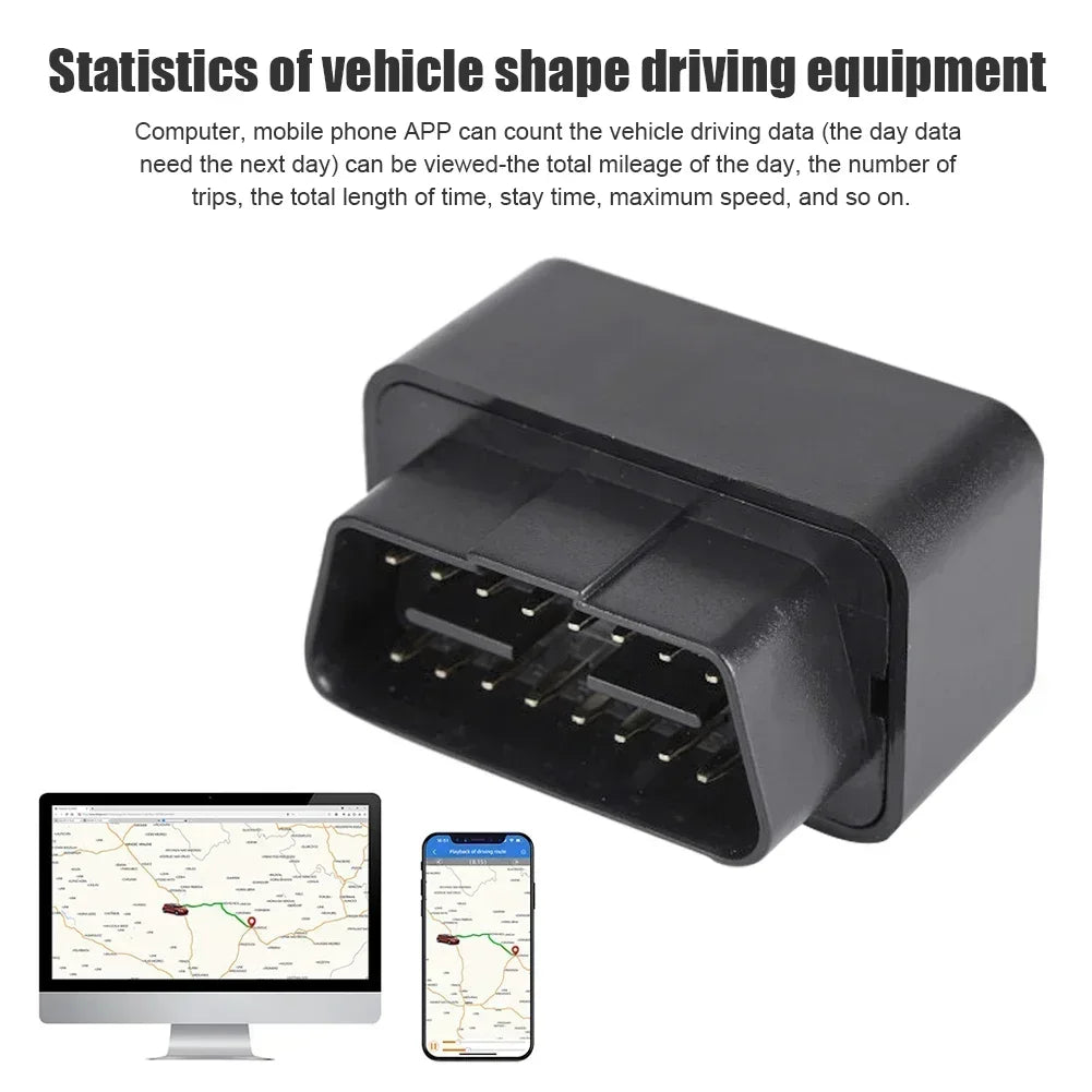 GPS Tracker OBD 2G/4G Car Anti-Theft Device with Geofence & Free App