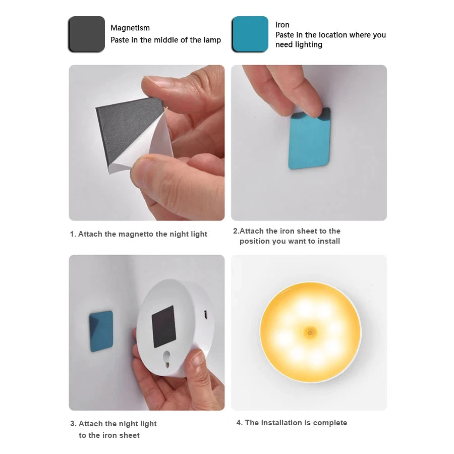 GGbingo Motion-Activated LED Night Light