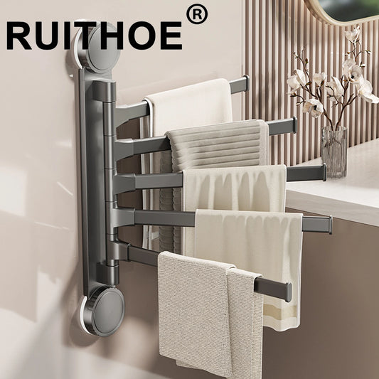 Adjustable Aluminum Suction Towel Rack