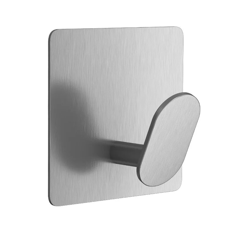 Stainless Steel Adhesive Wall Hooks (1–4 PCS)