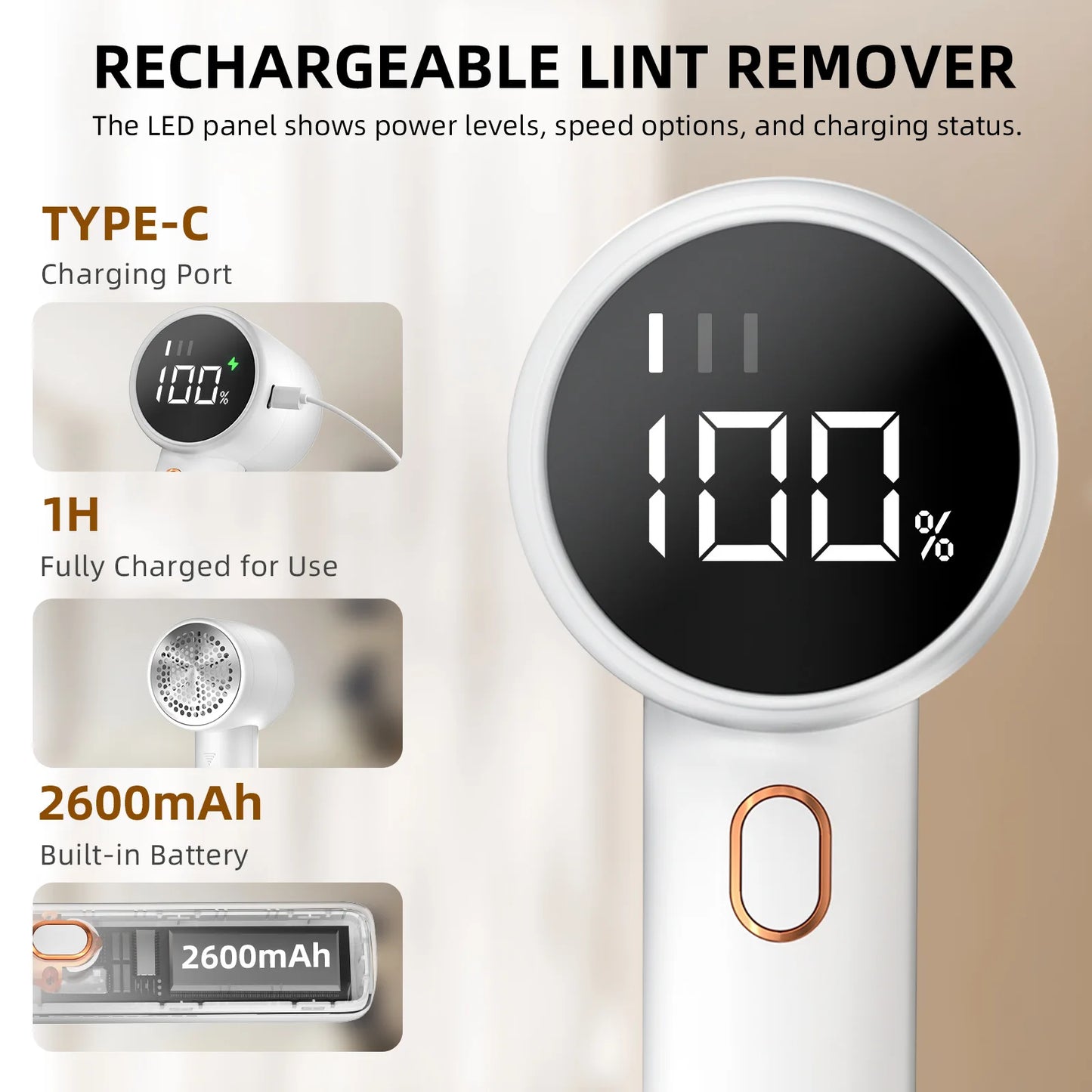 Electric Lint Remover Pro – Rechargeable & Portable