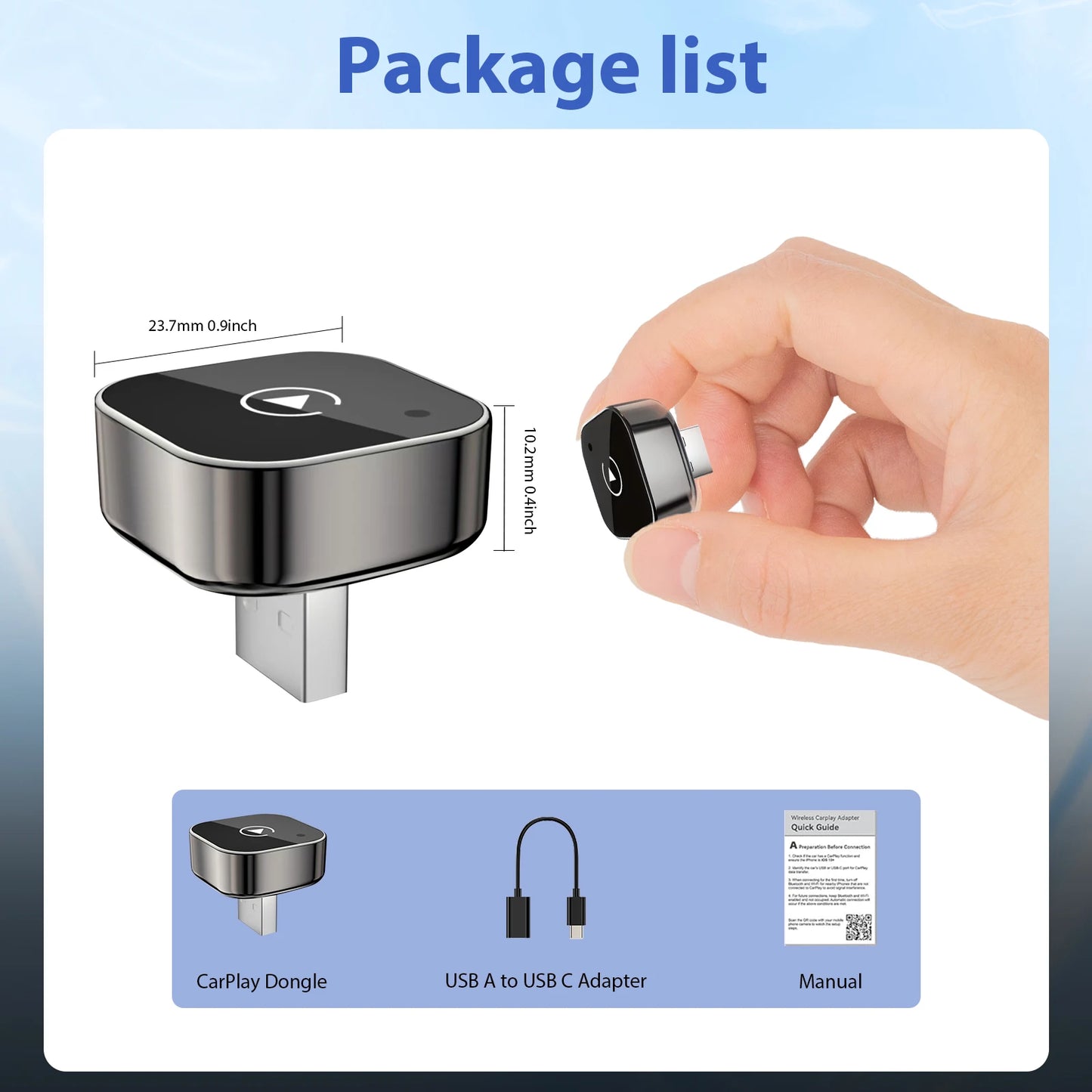 Pionray Wireless CarPlay & Android Auto Adapter