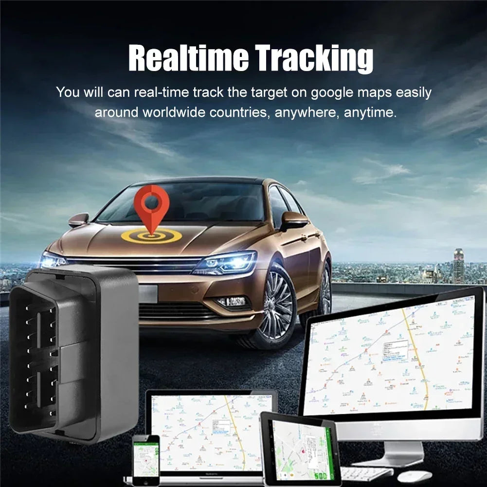 GPS Tracker OBD 2G/4G Car Anti-Theft Device with Geofence & Free App