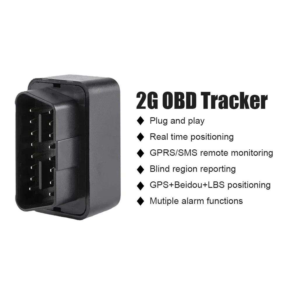 GPS Tracker OBD 2G/4G Car Anti-Theft Device with Geofence & Free App